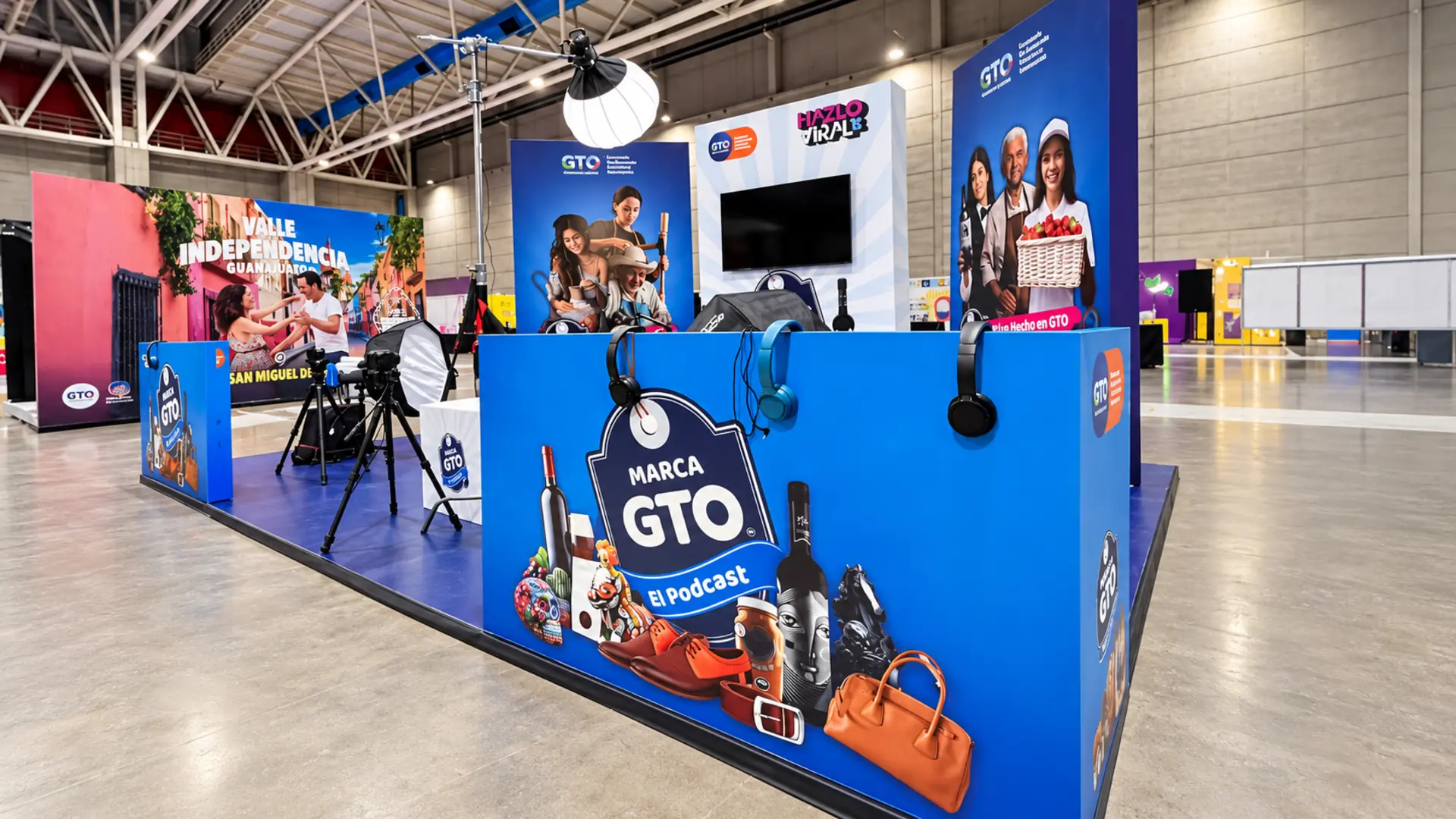 Vista exterior del stand Marca GTO terminado en HazloViral